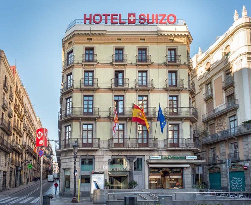 Hotel Suizo Barcelona Exterior foto